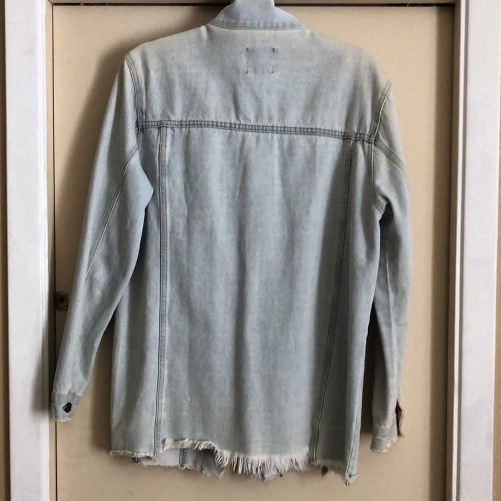 Denim Button Jacket - image 4